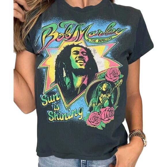 DAYDREAMER Bob Marley & the Wailers Sun is Shining Tour Tee Size Large MSRP $88 - Picture 3 of 13